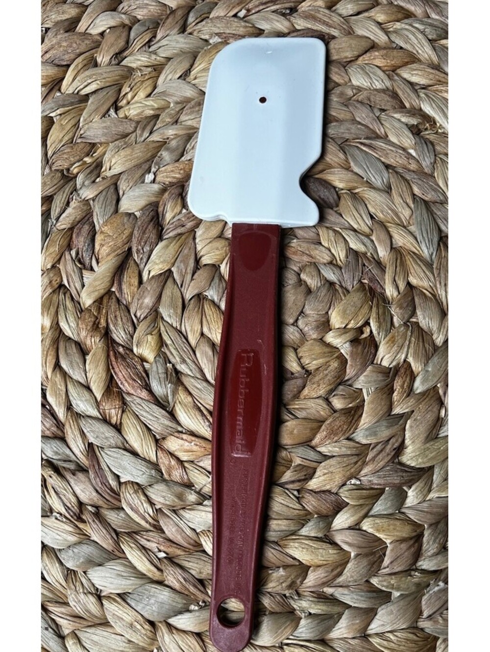 Rubbermaid Commercial High Heat Silicone Spatula, 14", Red Handle Exc Condition